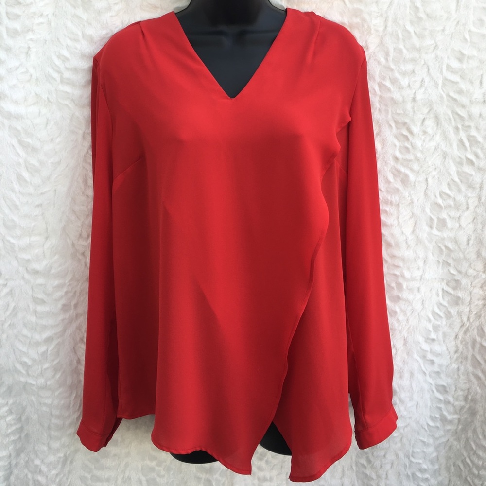 Joseph Ribkoff red blouse - Picture 7 of 8